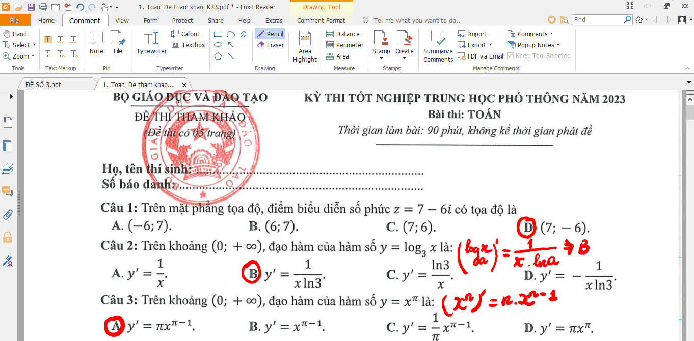 Sử dụng bảng vẽ điện tử trong dạy học môn Toán 12 nhằm nâng cao chất lượng môn Toán