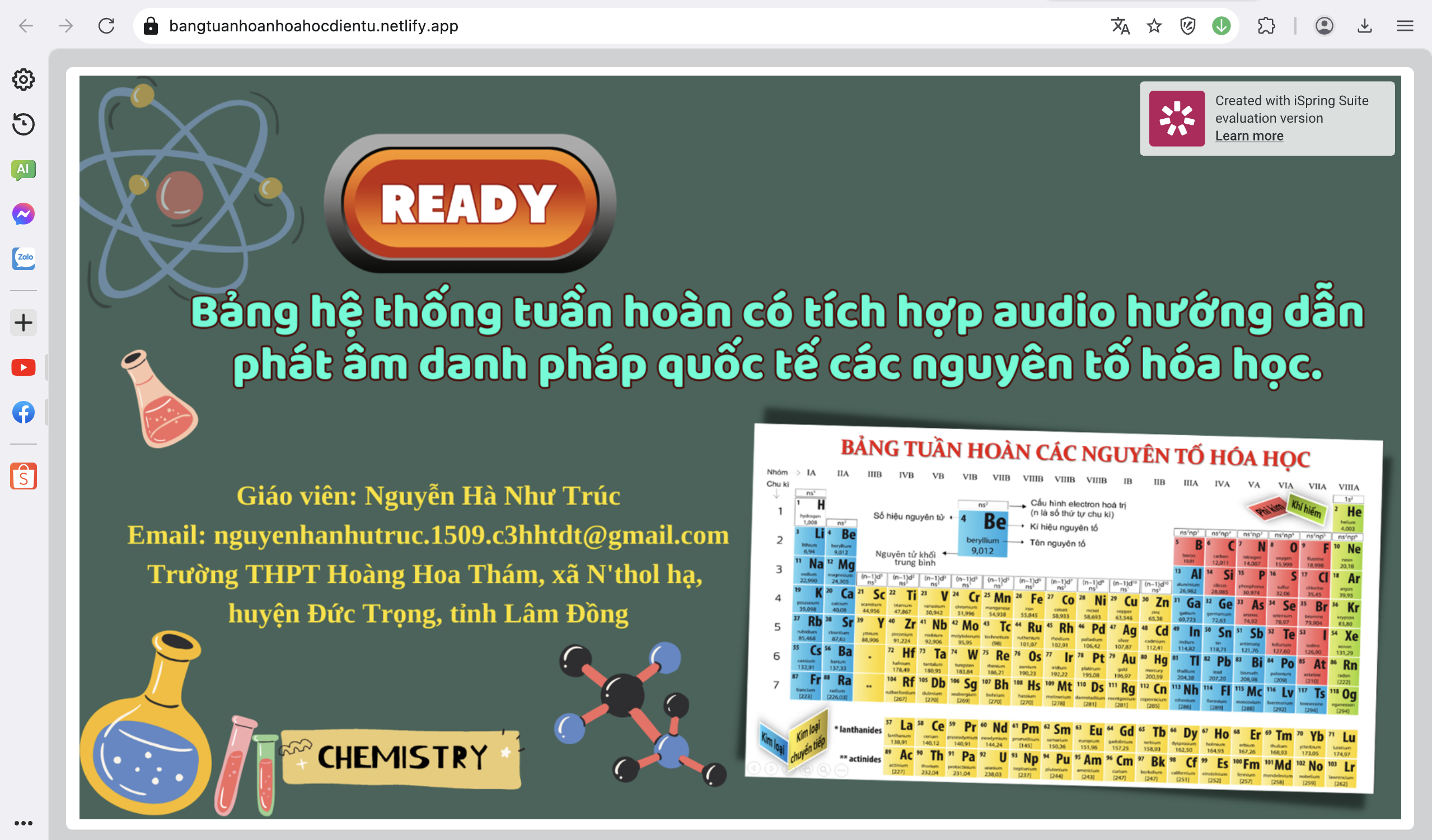 Thiết kế thiết bị dạy học dạng số và xây dựng hệ thống một số bài tập theo hướng phát triển năng lực nhằm kết nối kiến thức Hoá học với thực tiễn cuộc sống áp dụng cho chương trình lớp 10 năm học 2022 – 2023 tại một số trường THPT ở Lâm Đồng