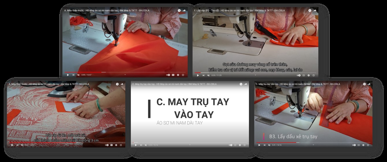 Nghiên cứu xây dựng mô hình và ứng dụng mã QR truy cập video hướng dẫn quy trình kỹ thuật may áo sơ mi nam