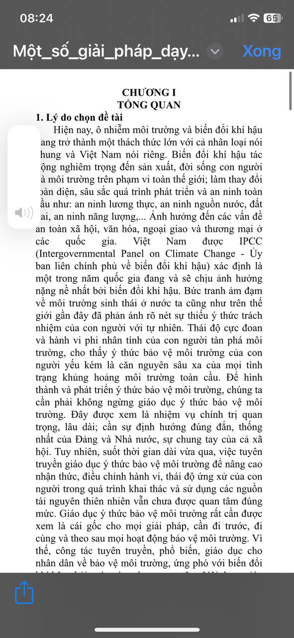 Một số giải pháp dạy học tích hợp bảo vệ môi trường và định hướng nghề nghiệp trong dạy học môn Công nghệ 11 ở trường THPT Đà Bắc