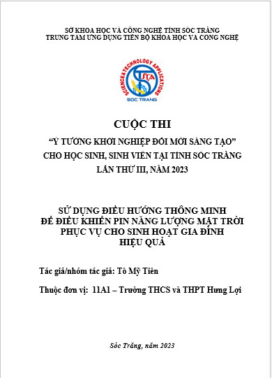 “Điều hướng ánh sáng trong khi sử dụng năng lượng mặt trời cho sinh hoạt”