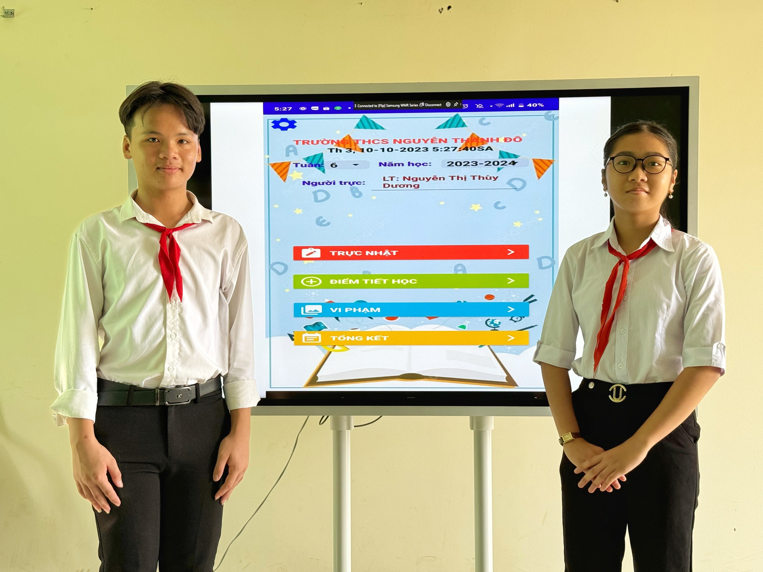 Nâng cao quản lý lớp học bằng phầm mềm Tổng kết thi đua tuần