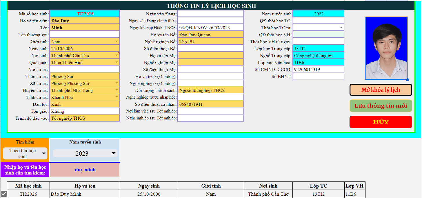 Ứng dụng các chức năng trong hệ sinh thái của Google để thiết kế Chương trình quản lý đào tạo hệ Trung cấp tại các cơ sở GDNN